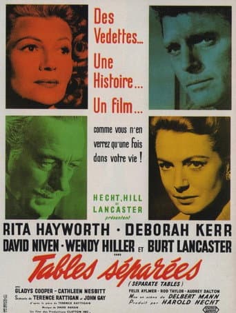 Affiche de Tables séparées