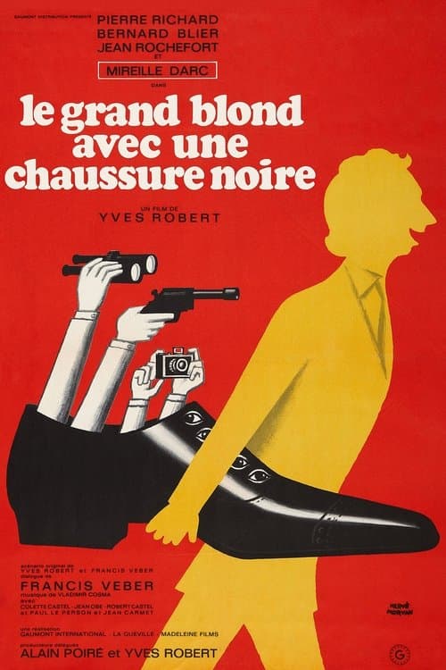 Affiche de Le Grand Blond avec une chaussure noire