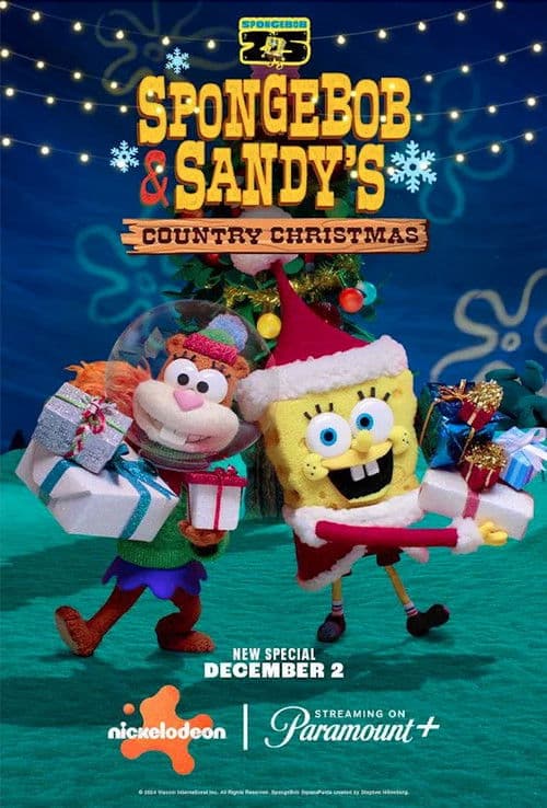 Affiche de Spongebob and Sandy’s Country Christmas
