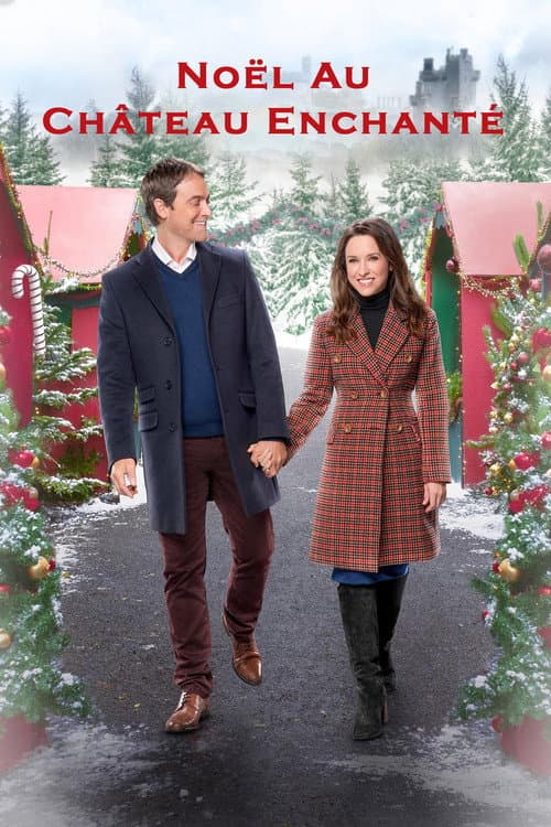 Affiche de Noël au château enchanté