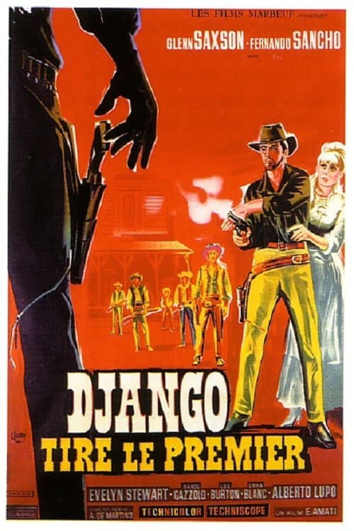 Affiche de Django tire le premier