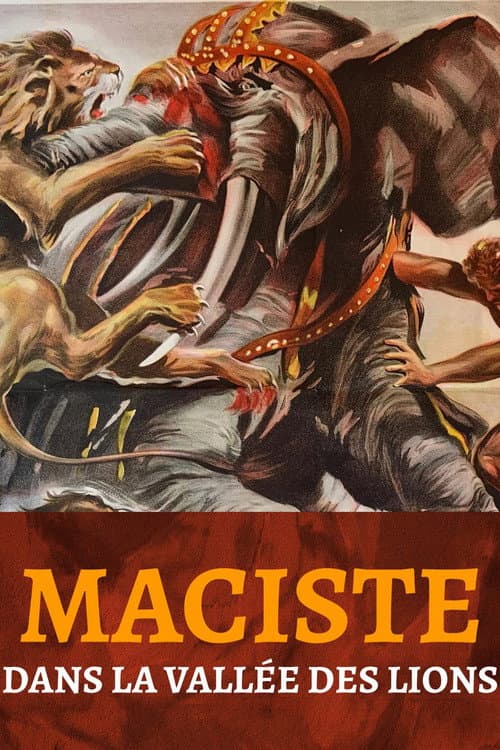 Affiche de Maciste dans la vallée des lions