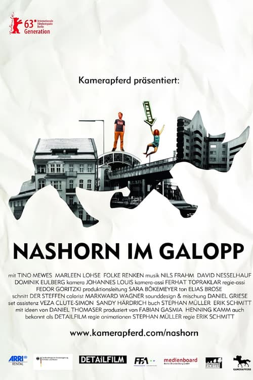 Affiche de Un Rhinocéros au Galop